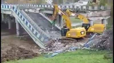 Overpass collapse Koszalin, Poland Oct 21,2021