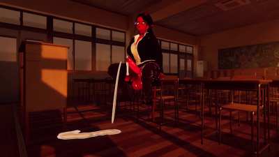 Succubus futa sprays load in the classroom