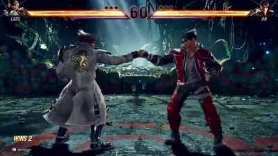 Jin and Lars doing a fist bump right before they fight is so adorable I like the implication that character stories affect gameplay!