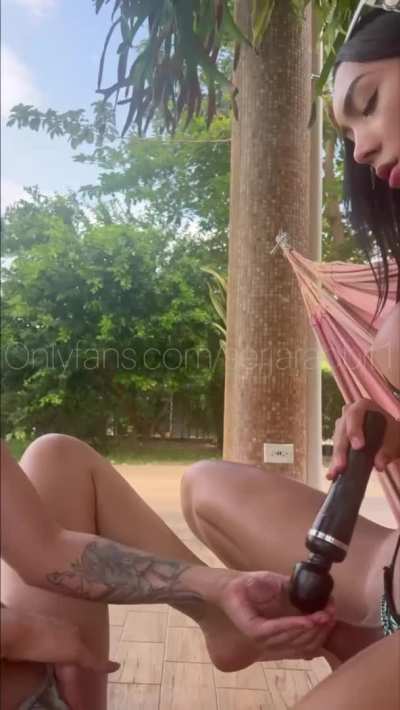 Enjoying and playing on a sunny and tan day with my little sister greedy and perverse 😍😈🤤☔️💦