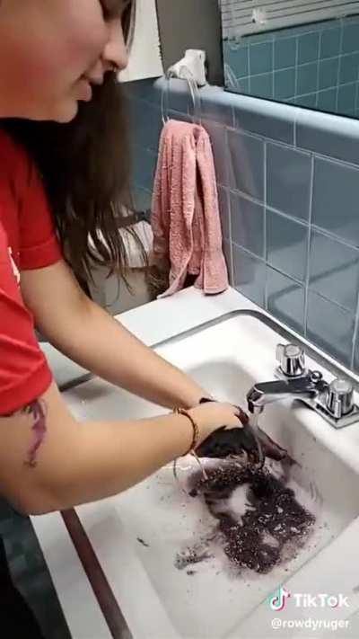 It’s not washing off