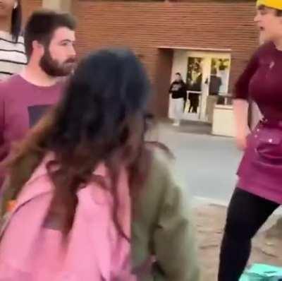 Younger Karen in training