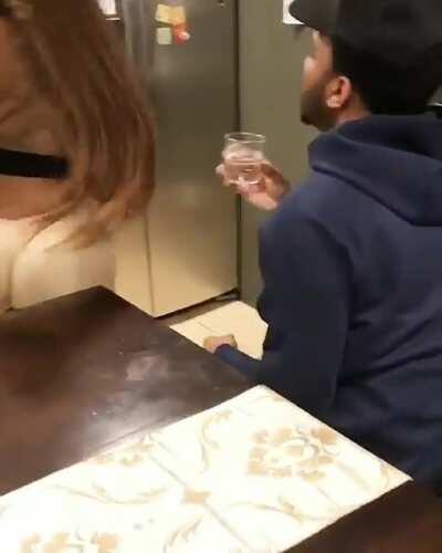 Zmeena.... Acting and it's kinda funny!