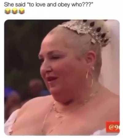 To love and to obey 😐