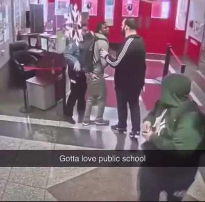 Bringing a gun to school and dropping it while horsing around.