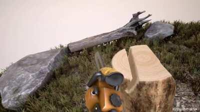 Virtual chainsaw carving is my new hobby