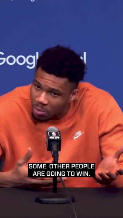 Giannis Antetokounmpo gives great speech on failure as playoff hopes this season for the Bucks end.
