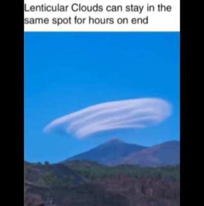 Also called as UFO clouds... I'm not even lying