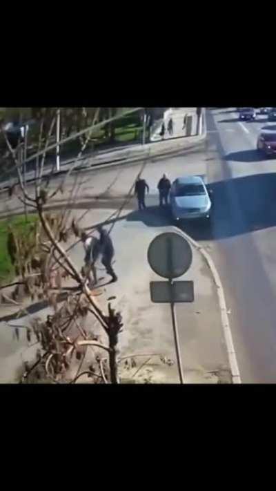 skid on slippery pavement