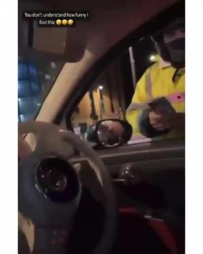 Woman hits into Biker and flees without exchanging details. Instant Karma