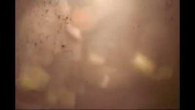 In the North Tower as the South Tower collapses. 9/11.