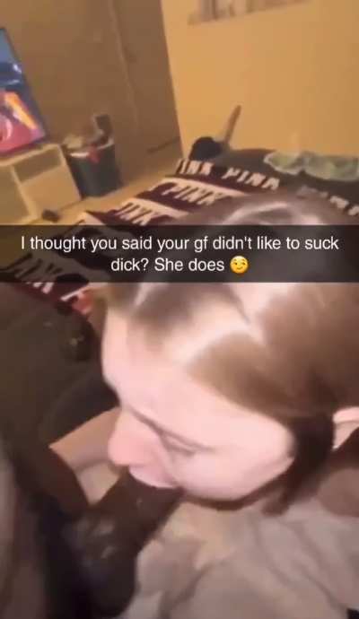She couldn’t resist sucking BBC