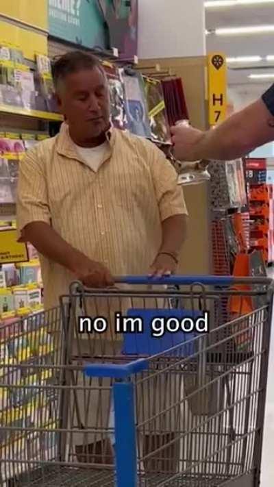 Michael Myers burning in Walmart