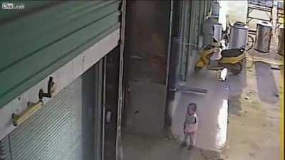 crazy guy yeets young kid across the room