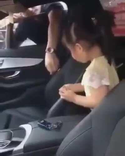 HMJB as I try to help dad open the car