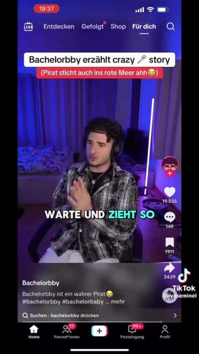 Bachelorbby erzählt dass er keine Grenzen kennt.