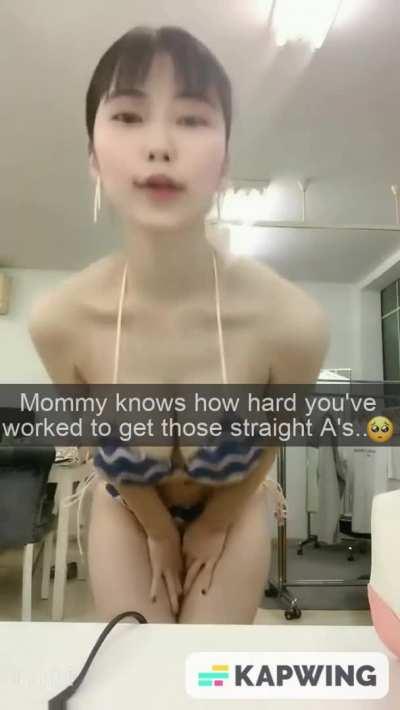 Mom rewards son's straight A's with a new bikini... and something special that night