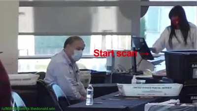 NEW Fulton County Fraud Video: Woman scans ballots MULTIPLE times