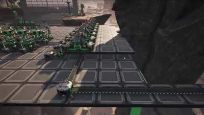 I made a time lapse of building a computer factory