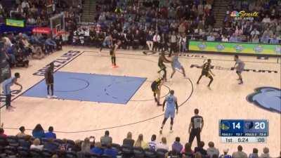 [Highlight] Kuminga denies JJJ’s dunk attempt