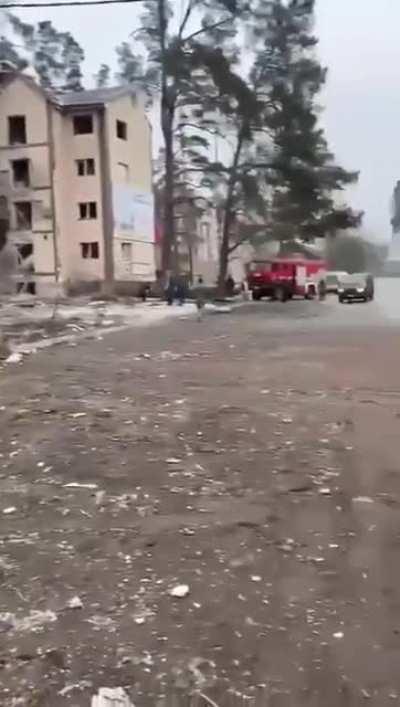Town of Irpin after russian strikes