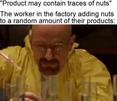 Russian Roulette for people with nut allergy