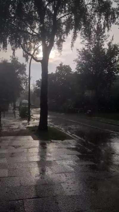 Went for a walk and got surprised by this shower