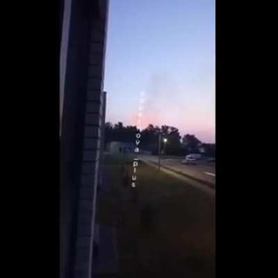 Russian civilians are filming a Ukrainian UAV attack on the gunpowder factory located in Kotovsk, Tambov Oblast. Secondary explosions are also visible.