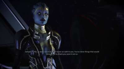 Samara says this if you play as a Renegade 