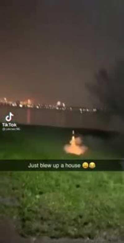 Legit just bombed a house