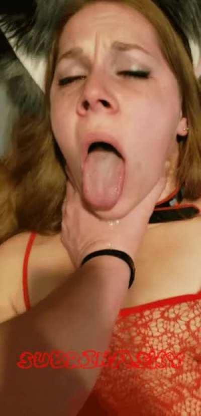 Had to settle for his spit 🥺