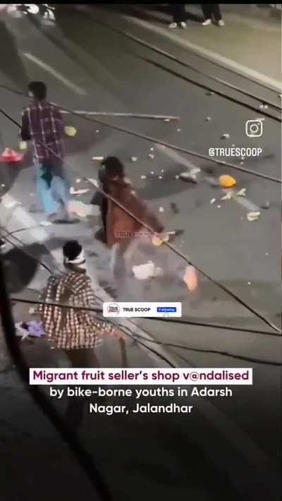 Migrant Fruit Seller’s Cart Vandalised by Youths in Jalandhar’s Adarsh Nagar