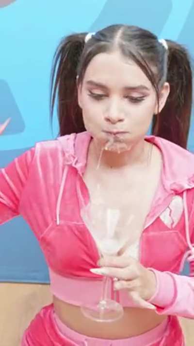 Cute Girl hard gags towards the end