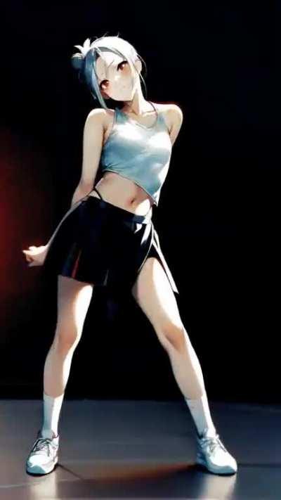 Нейросеть учится рисовать танцующих девушек