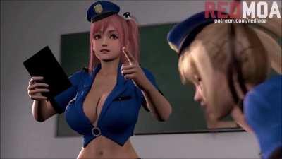 Inspection Day! Marie Rose & Honoka are guards in a prison for small penises. Very cringe and very funny. My favorite hentai video for laughs.