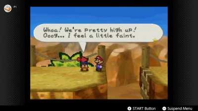 Goombario conquered his fear of heights very quickly