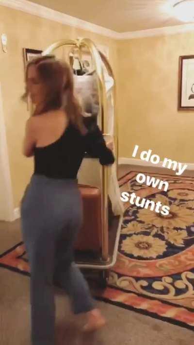 Willa Fitzgerald does her own stunts