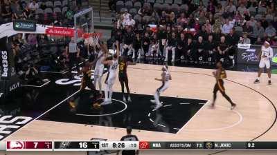 [Highlight] Wemby has fun with the Capela matchup to start the game