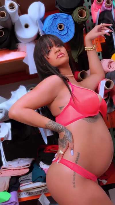 Pregnant Rihanna
