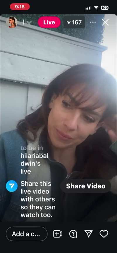 This is all I got from the live, I wasn't sure if it was recording, but she says online bullies are a cult.
