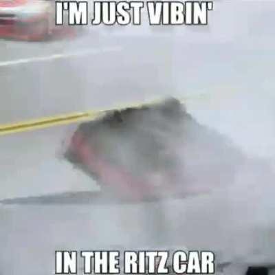 I'm just vibin in the Ritz car.
