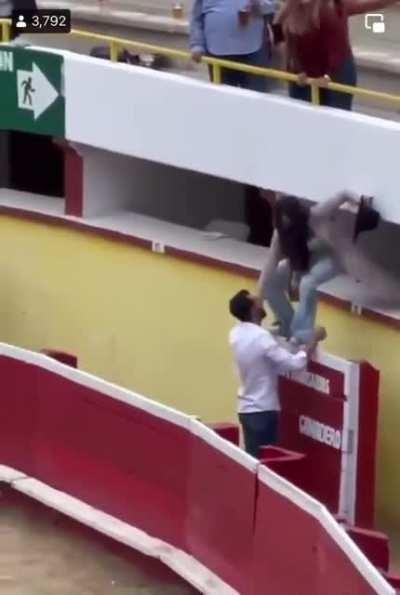 Trusting someone you just saw fell...