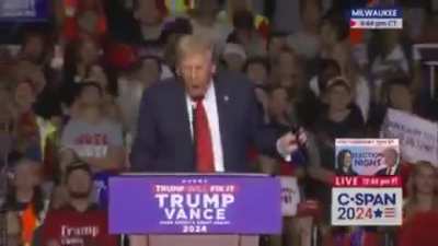 This was Qanon's president last night