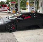 To dismount the Lambo gracefully.