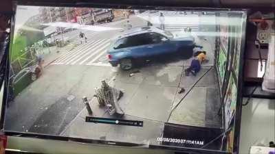 Hit-and-run on a guy just about to use a crosswalk