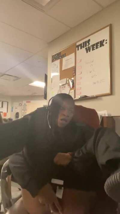 Playing while assisting customers on the phone 