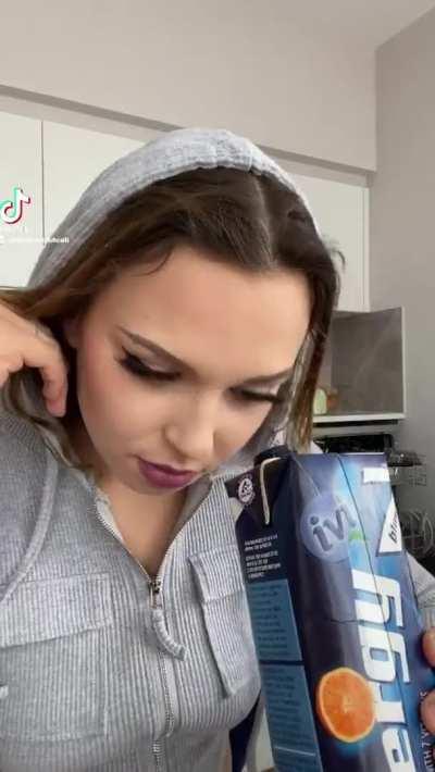 look what my girl friend found inside here drink