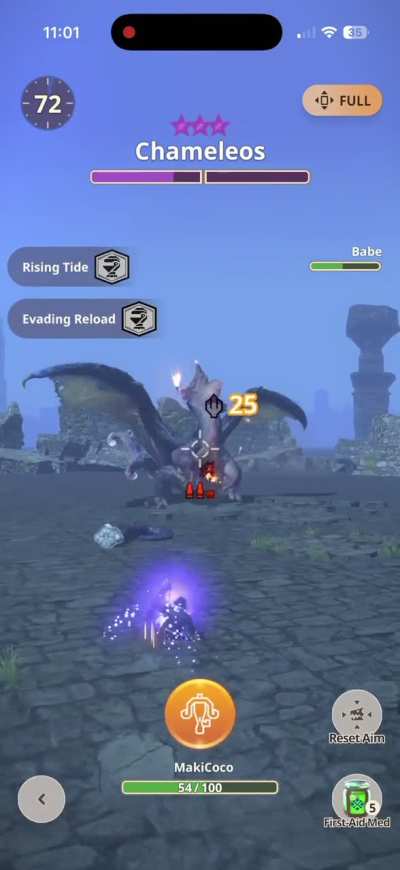 Successful farming with step shot/ evading reload