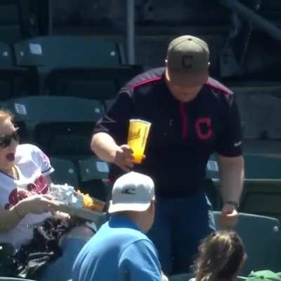 Unexpected money shot at the ballpark