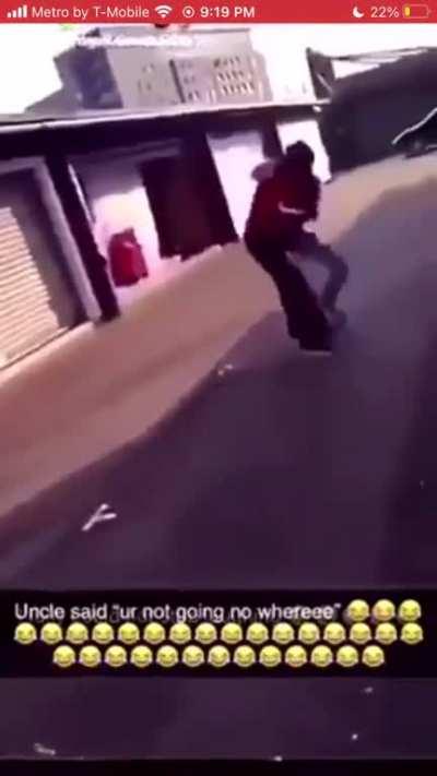 Unc think he in the WWE